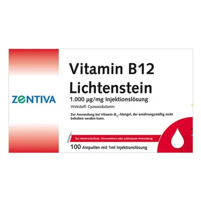 VITAMIN B12 1.000 μg Αμπούλες Lichtenstein, 100Χ1 ml