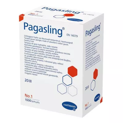 PAGASLING Επιθέματα γάζας μη αποστειρωμένα μεγέθους 1 σε μέγεθος φουντουκιού, 1000 τεμάχια