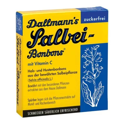 DALLMANNS Φασκόμηλο γλυκά χωρίς ζάχαρη, 20 τεμάχια