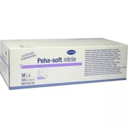 PEHA-SOFT γάντια νιτριλίου χωρίς πούδρα M, 100 τεμάχια