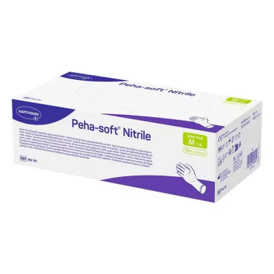 PEHA-SOFT γάντια νιτριλίου χωρίς πούδρα M, 100 τεμάχια