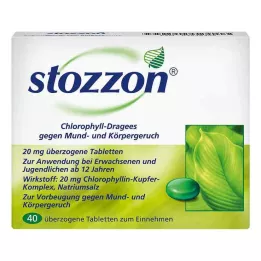 STOZZON Επικαλυμμένα δισκία χλωροφύλλης, 40 τεμάχια