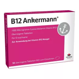 B12 ANKERMANN επικαλυμμένα δισκία, 50 τεμάχια