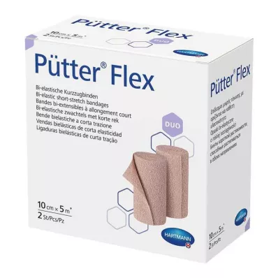 PÜTTER Επίδεσμος Flex Duo 10 cmx5 m, 2 τεμ