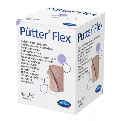 PÜTTER Εύκαμπτος επίδεσμος 8 cmx5 m, 1 τεμάχιο PÜTTER Εύκαμπτος επίδεσμος 8 cmx5 m, 1 τεμάχιο