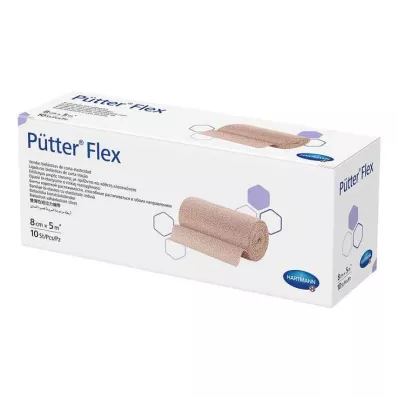 PÜTTER Εύκαμπτος επίδεσμος 8 cmx5 m, 10 τεμάχια
