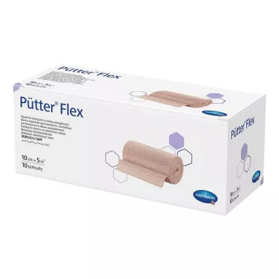 PÜTTER Εύκαμπτος επίδεσμος 10 cmx5 m, 10 τεμάχια PÜTTER Εύκαμπτος επίδεσμος 10 cmx5 m, 10 τεμάχια