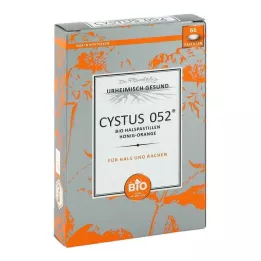 CYSTUS 052 Βιολογικές παστίλιες λαιμού μέλι πορτοκάλι, 66 τμχ