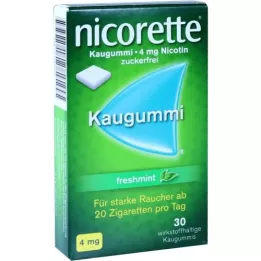 NICORETTE Τσίχλα μέντας 4 mg, 30 τεμάχια