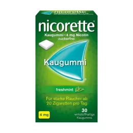 NICORETTE Τσίχλα μέντας 4 mg, 30 τεμάχια