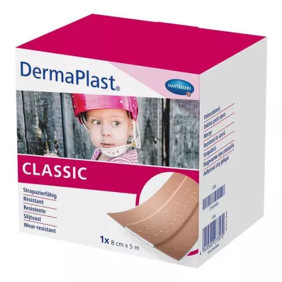 DERMAPLAST CLASSIC Επίδεσμος τραύματος 8 cmx5 m, 1 τεμάχιο