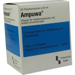 AMPUWA Πλαστικές αμπούλες για έγχυση/έγχυση, 20Χ20 ml
