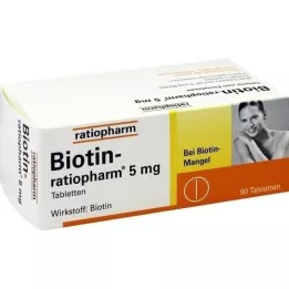 BIOTIN-RATIOPHARM δισκία των 5 mg, 90 τεμάχια