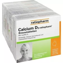 CALCIUM D3-ratiopharm αναβράζοντα δισκία, 100 τεμάχια