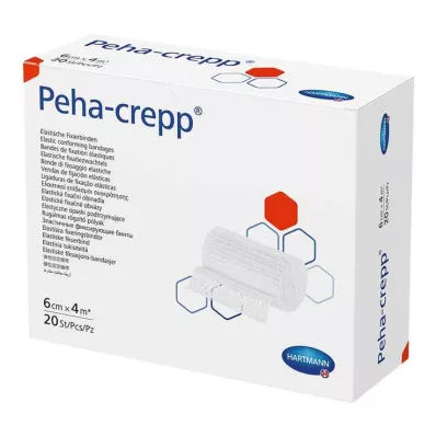 Επίδεσμος στερέωσης Peha Crepp 6 cm x 4 m, 20 τεμ