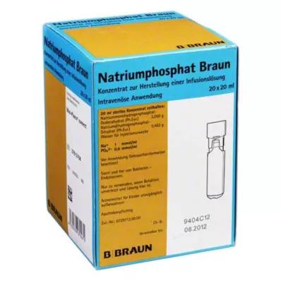 Πυκνό διάλυμα έγχυσης φωσφορικό νάτριο Braun Mpc, 20x20 ml