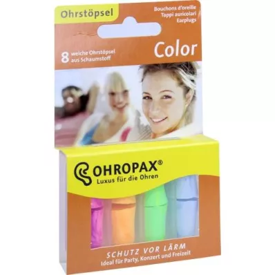 OHROPAX έγχρωμο αφρώδες πώμα, 8 τεμ