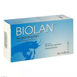 BIOLAN Πιπέτες για οφθαλμικές σταγόνες μιας δόσης, 60X0,35 ml