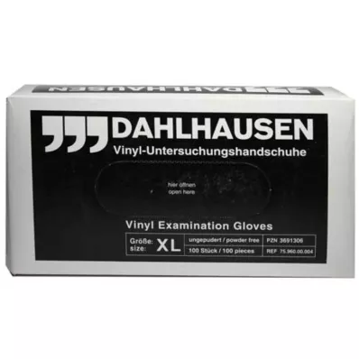 VINYL Γάντια χωρίς πούδρα μέγεθος XL, 100 τεμάχια