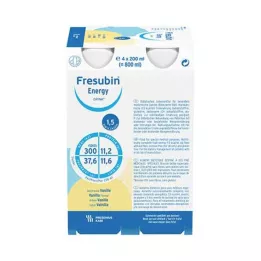 FRESUBIN ENERGY DRINK Μπουκάλι βανίλιας, 4X200 ml