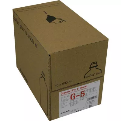 Γλυκόζη 5% B.Braun Ecoflac P, 10X500 ml