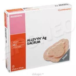 ALLEVYN Επίδεσμος τραύματος Ag Sacrum 17x17 cm, 10 τεμ