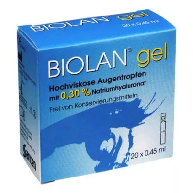 BIOLAN οφθαλμικές σταγόνες γέλης, 20X0,45 ml