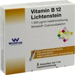 VITAMIN B12 1.000 μg Αμπούλες Lichtenstein, 5X1 ml