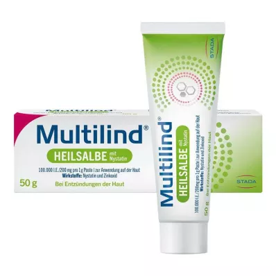 MULTILIND Θεραπευτική αλοιφή με νυστατίνη και οξείδιο του ψευδαργύρου, 50 g