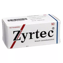ZYRTEC Επικαλυμμένα με λεπτό υμένιο δισκία, 100 τεμάχια