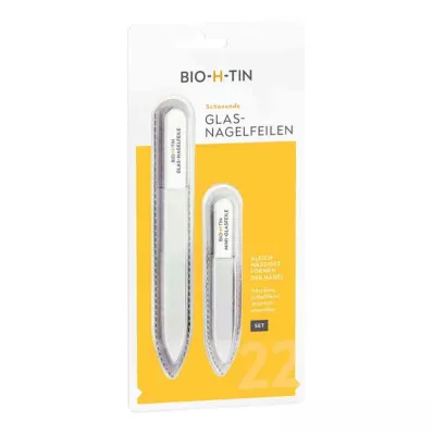 BIO-H-TIN Σετ γυάλινης λίμας νυχιών, 1 τεμ