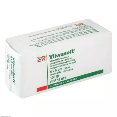 VLIWASOFT Μη υφασμένα επιθέματα 5x5 cm μη αποστειρωμένα 4l, 100 τεμάχια