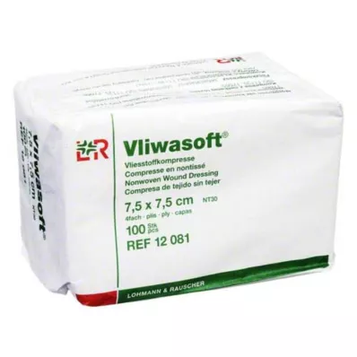 VLIWASOFT Μη υφασμένα επιθέματα 7,5x7,5 cm μη αποστειρωμένα 4l, 100 τεμάχια