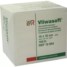 VLIWASOFT Μη υφασμένα επιθέματα 10x10 cm μη αποστειρωμένα 4l, 100 τεμάχια