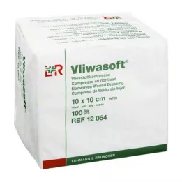 VLIWASOFT Μη υφασμένα επιθέματα 10x10 cm μη αποστειρωμένα 4l, 100 τεμάχια