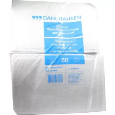 WASCHHANDSCHUHE Fleece fleece 14,5x22 cm, 50 τεμάχια WASCHHANDSCHUHE Fleece fleece 14,5x22 cm, 50 τεμάχια