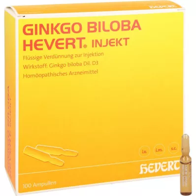 GINKGO BILOBA HEVERT Ενέσιμες αμπούλες, 100 τεμάχια