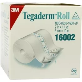 TEGADERM 3M γύψος 5 cmx10 m ρολό 16002, 1 τεμάχιο