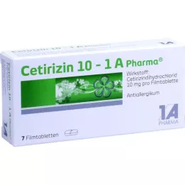 CETIRIZIN 10-1A Φαρμακευτικά επικαλυμμένα με λεπτό υμένιο δισκία, 7 τεμ