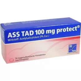 ASS TAD 100 mg προστατευτικά επικαλυμμένα με εντερικά επικαλυμμένα μεμβράνη δισκία, 50 τεμάχια