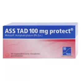 ASS TAD 100 mg προστατευτικά επικαλυμμένα με εντερικά επικαλυμμένα μεμβράνη δισκία, 100 τεμάχια