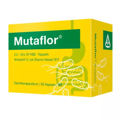 MUTAFLOR Σκληρές κάψουλες ανθεκτικές στη γαστρορραγία, 50 τεμάχια MUTAFLOR Σκληρές κάψουλες ανθεκτικές στη γαστρορραγία, 50 τεμάχια
