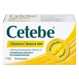 CETEBE Κάψουλες βιταμίνης C παρατεταμένης αποδέσμευσης 500 mg, 30 τεμάχια