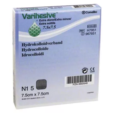 VARIHESIVE πολύ λεπτό 7,5x7,5 cm HKV υδροενεργό, 5 τεμ