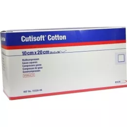 CUTISOFT Βαμβάκι Compr.10x20 cm ster.8 φορές, 25X2 τεμ