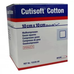 CUTISOFT Βαμβάκι Compr.10x10 cm ster.12fold, 25X2 τεμ