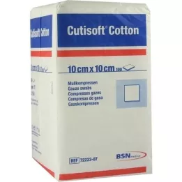 CUTISOFT Βαμβάκι Compr.10x10 cm unster.12fold, 100 τεμ