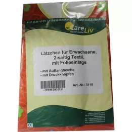 LÄTZCHEN Erw.m.Tasche 2seit.Tex.m.Fol.Druckknöpfe, 1 τεμ