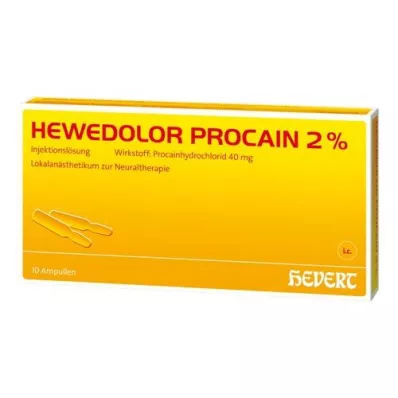 HEWEDOLOR Αμπούλες Procaine 2%, 10 τεμάχια