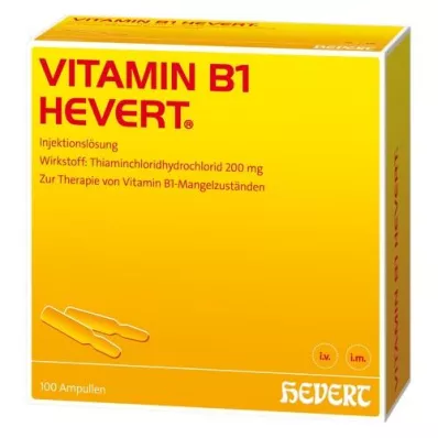 VITAMIN B1 HEVERT Αμπούλες, 100 τεμ